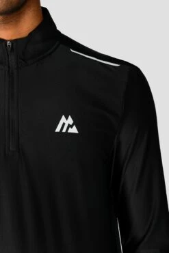 Charge 1/4 Zip - Black -Montirex 1 4Zip Black Close