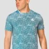 Alto Printed T-Shirt - Moonstone/Steel Blue -Montirex ALTO PRINTED TEE MOONSTONE STEEL BLUE close front