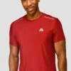Charge T-Shirt - Burgundy 1 Charge T-Shirt - Burgundy -Montirex CHARGE TEE BURGUNDY close frontt