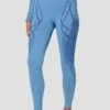 Contour Seamless Legging - Powder Blue/Egyptian Blue -Montirex ContourSeamlessLegging PowderBlue EgyptianBlue CloseFront