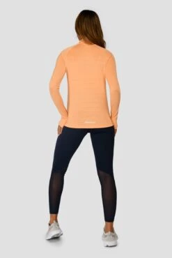 Women's Draft 1/4 Zip - Sunset Peach -Montirex DRAFT 1 4 ZIP SUNSET PEACH back