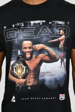 Leon Edwards Head Shot T-Shirt - Black 18 Leon Edwards Head Shot T-Shirt - Black -Montirex DSC 6634 1