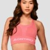 Energy Seamless Bra Top - Rose Pink/Orchid Pink -Montirex Energy Seamless Bra Top Rose Pink Orchid Pink close front