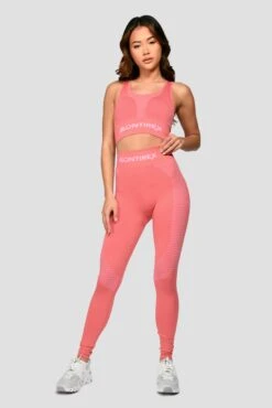 Energy Seamless Bra Top - Rose Pink/Orchid Pink -Montirex Energy Seamless Bra Top Rose Pink Orchid Pink front