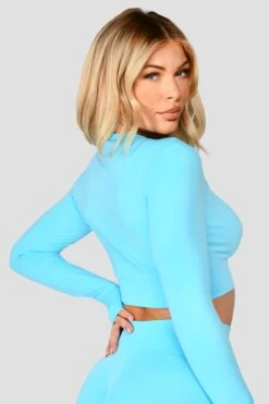 Montirex -Montirex EvolveCoreSeamlessLsCrop NeonSky closeback