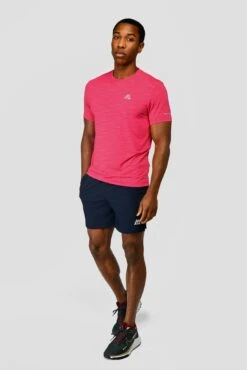 Fly 2.0 T-Shirt - Hibiscus/Fiery Orange/Rouge -Montirex FLY 2.0 TEE HIBISCUS FIERY ORANGE ROUGE front