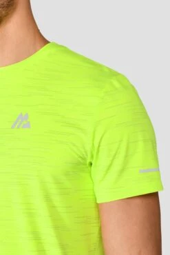 Fly 2.0 T-Shirt - OG Neon/Platinum Grey/White -Montirex FLY 2.0 TEE OG NEON PLATINUM GREY WHITE Close detail