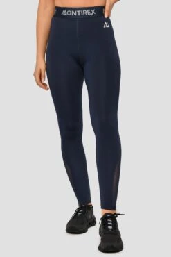 Icon Full Length Legging - Midnight Blue -Montirex Icon Full Length Legging Midnight Blue Close Front