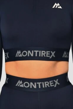 Icon 1/4 Zip - Midnight Blue -Montirex Icon1 4ZipTop MidnightBlue Close