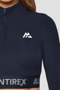 Icon 1/4 Zip - Midnight Blue -Montirex Icon1 4ZipTop MidnightBlue Closelogo