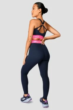 Icon Contrast Bra Top - Midnight Blue/Neon Pink/Capri -Montirex IconContrastBraTop MidnightBlue NeonPink Capri back