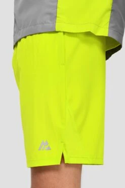 Junior Fly Short - Electric Lime 15 Junior Fly Short - Electric Lime -Montirex JN FLY SHORT ELECTRIC LIME side detail