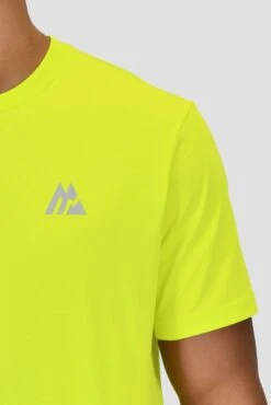 M Logo T-Shirt - Electric Lime -Montirex M LOGO TEE ELECTRIC LIME logo