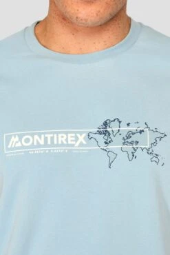 MTX Global T-Shirt - Moonstone -Montirex MTX GLOBAL TEE MOONSTONE front detail