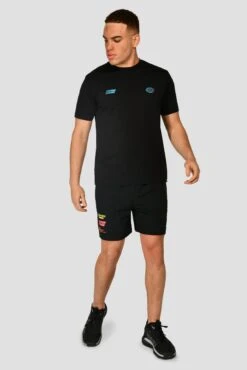 MTX Run Vital Cotton T-Shirt - Black -Montirex MTX RUN VITAL COTTON TEE BLACK front