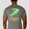 MTX Run Vital Cotton T-Shirt - Cement Grey -Montirex MTX RUN VITAL COTTON TEE CEMENT GREY close back