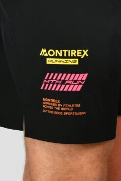MTX Run Vital Short - Black 15 MTX Run Vital Short - Black -Montirex MTX RUN VITAL SHORT BLACK logo detail