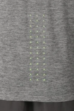 MTX Run Vital T-Shirt - Jet Grey -Montirex MTX RUN VITAL TEE JET GREY back close detail