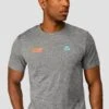 MTX Run Vital T-Shirt - Jet Grey -Montirex MTX RUN VITAL TEE JET GREY close front