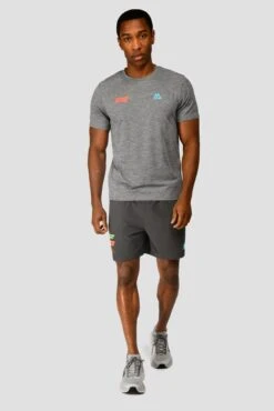 MTX Run Vital T-Shirt - Jet Grey -Montirex MTX RUN VITAL TEE JET GREY front