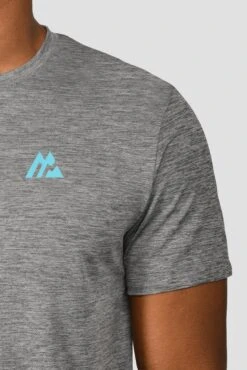 MTX Run Vital T-Shirt - Jet Grey -Montirex MTX RUN VITAL TEE JET GREY logo