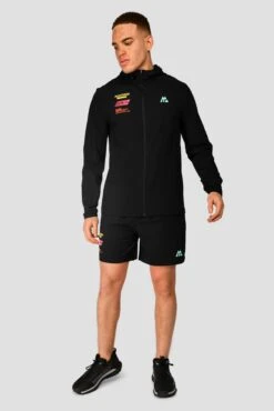 MTX Run Vital Windbreaker - Black -Montirex MTX RUN VITAL WINDBREAKER BLACK full front