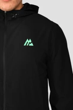 MTX Run Vital Windbreaker - Black -Montirex MTX RUN VITAL WINDBREAKER BLACK logo detail