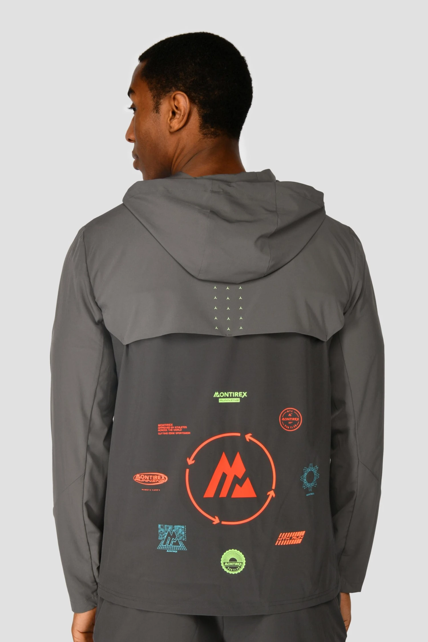 MTX Run Vital Windbreaker - Cement Grey/Jet Grey 4 MTX Run Vital Windbreaker - Cement Grey/Jet Grey - Image 2