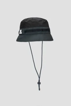 MTX Tech Bucket Hat - Black/Asphalt -Montirex MTX TECH BUCKET HAT BLACK ASPHALT back side
