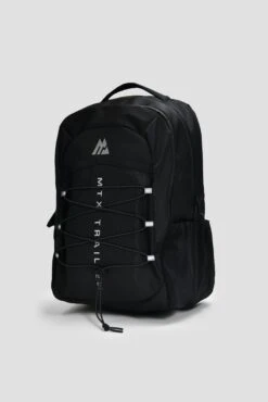 MTX Trail 2.0 32L Backpack - Black/Cement Grey -Montirex MTX TRAIL 2.0 32L BACKPACK BLACK CEMENT GREY side