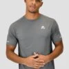 MTX Trail 2.0 T-Shirt - Cement Grey/Jet Grey -Montirex MTX TRAIL 2.0 TEE CEMENT GREY JET GREY close front