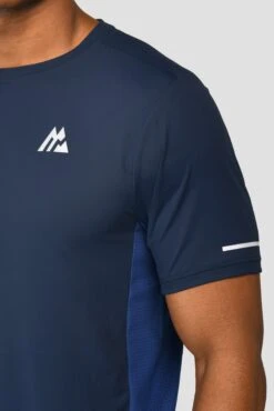 MTX Trail 2.0 T-Shirt - Midnight Blue/Marine Blue -Montirex MTX TRAIL 2.0 TEE MIDNIGHT BLUE MARINE BLUE logo