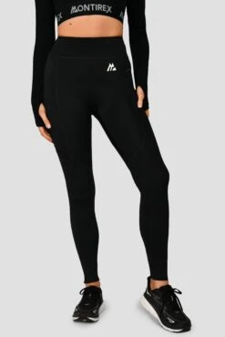 MTX Tech 2.0 Legging - Black -Montirex MTXTECH2.0LEGGING Black CloseFront