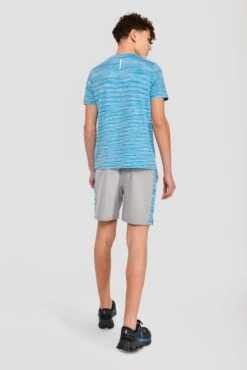 Junior Trail 2.0 T-Shirt - Neon Blue/Sky -Montirex NEON BLUE NEON SKY WHITE back