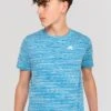 Junior Trail 2.0 T-Shirt - Neon Blue/Sky -Montirex NEON BLUE NEON SKY WHITE close front
