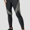 Power Panelled Legging - Black/Dark Slate Grey -Montirex POWERPANELLEDLEGGING Black DarkSlate front