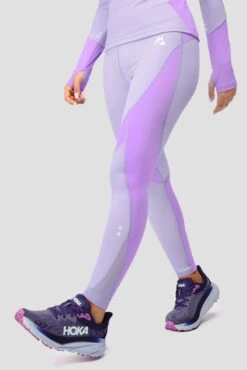 Power Panelled Legging - Periwinkle/Plum -Montirex POWERPANELLEDLEGGING Periwinkle Plum side