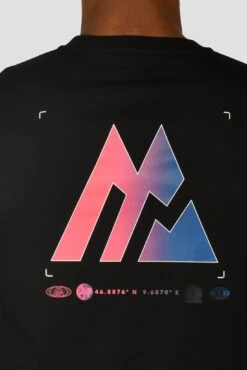 Radial T-Shirt - Black -Montirex RADIAL TEE BLACK back detail