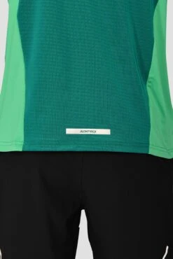 Junior Rush 1/4 Zip - Mountain Meadow/Deep Sea -Montirex RUSH 1 4 ZIP MOUNTAIN MEADOW DEEP SEA close back detail