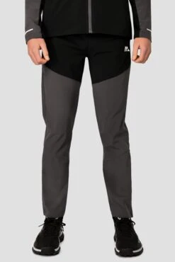 Junior Rush Running Pant - Jet Grey/Black -Montirex RUSH RUNNING PANT JET GREY BLACK Close front