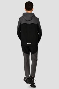 Junior Rush Running Pant - Jet Grey/Black -Montirex RUSH RUNNING PANT JET GREY BLACK Full back