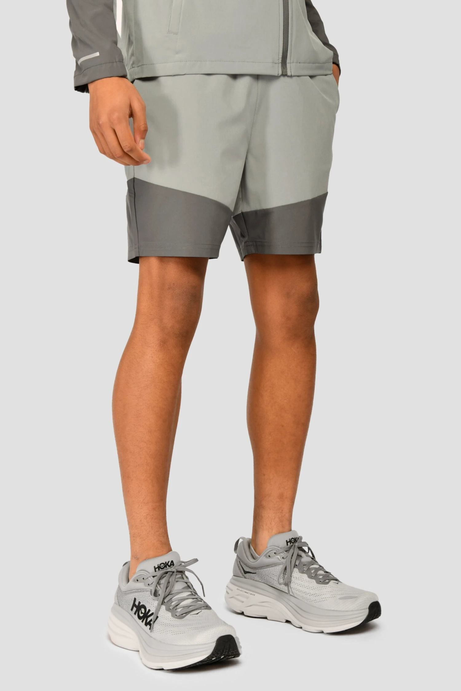 Junior Rush Running Short - Cement Grey/Platinum Grey 3 Junior Rush Running Short - Cement Grey/Platinum Grey - Image 2