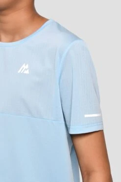 Junior Rush Running T-Shirt - Argentinian Blue -Montirex RUSH TEE ARGENTINIAN BLUE logo