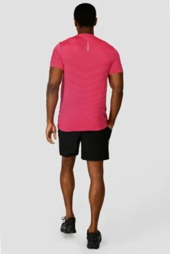 Speed Seamless T-Shirt - Hibiscus/Neon Pink -Montirex SPEED SEAMLESS HIBISCUS NEON PINK back