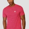 Speed Seamless T-Shirt - Hibiscus/Neon Pink -Montirex SPEED SEAMLESS HIBISCUS NEON PINK close front