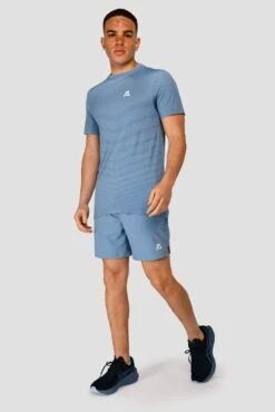 Speed Seamless T-Shirt - Steel Blue/Moonstone -Montirex SPEED SEAMLESS STEEL BLUE MOONSTONE front
