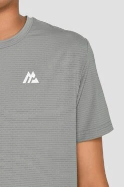 Junior Speed T-Shirt - Platinum Grey -Montirex SPEED TEE PLATINUM GREY logo