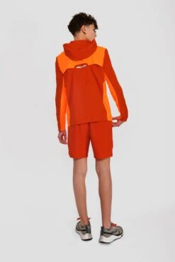 Junior Speed Windbreaker - Cardinal Red/Fiery Orange -Montirex SPEED WINDBREAKER CARDINAL RED FIERY ORANGE back