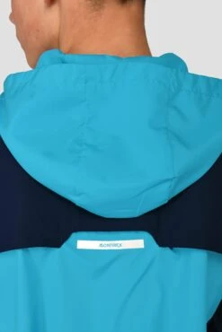 Junior Speed Windbreaker - Midnight Blue/Maya Blue -Montirex SPEED WINDBREAKER MIDNIGHT BLUE MAYA BLUE back detail