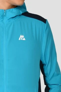 Junior Speed Windbreaker - Midnight Blue/Maya Blue -Montirex SPEED WINDBREAKER MIDNIGHT BLUE MAYA BLUE close